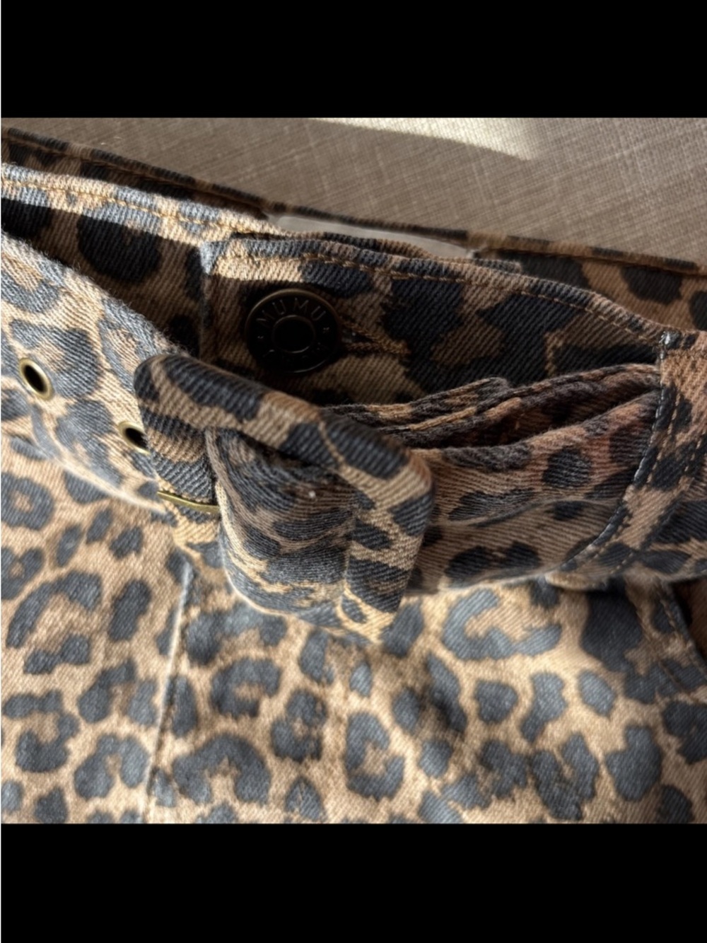 Show Me Your Mumu Mini Skirt Brown/Black Leopard Print, Size MEDIUM NEW NO TAGS - Picture 4 of 4